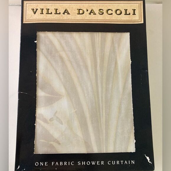 Villa D’Ascoli fabric shower curtain NIB - Picture 3 of 4